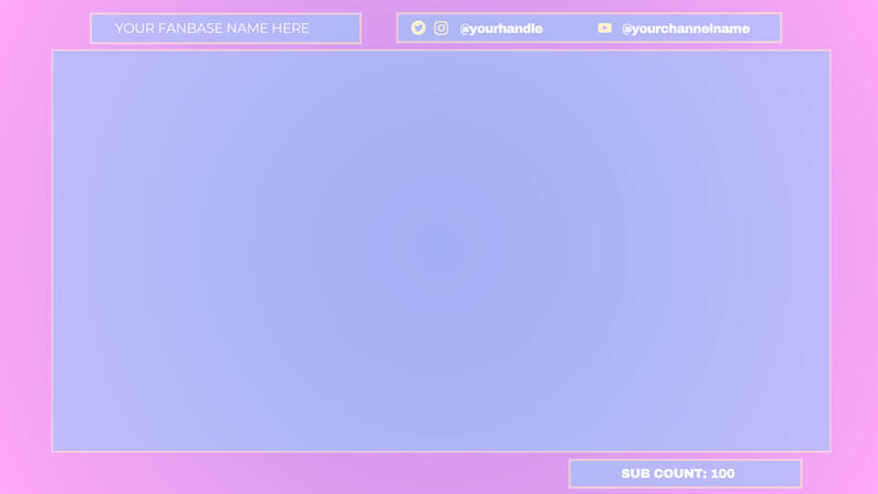 Pastel Twitch Stream Overlay Pastel Twitch Stream Overlay