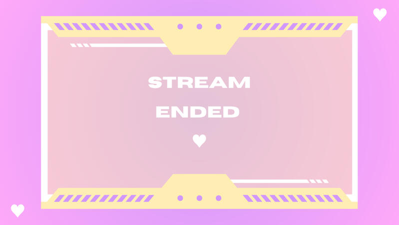 Pastel Twitch End Screen